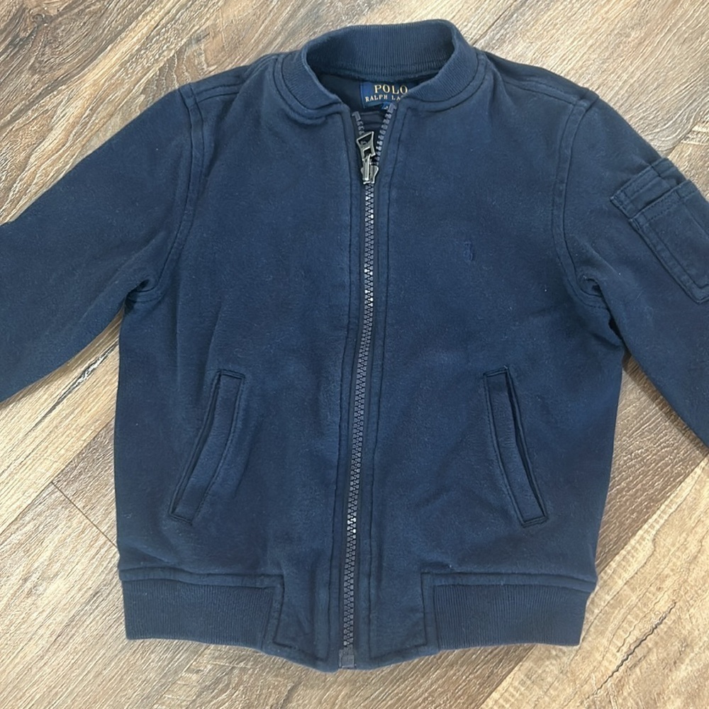 Polo Ralph Lauren boys cotton jacket size 4/4T navy. 100% cotton - Picture 2 of 12